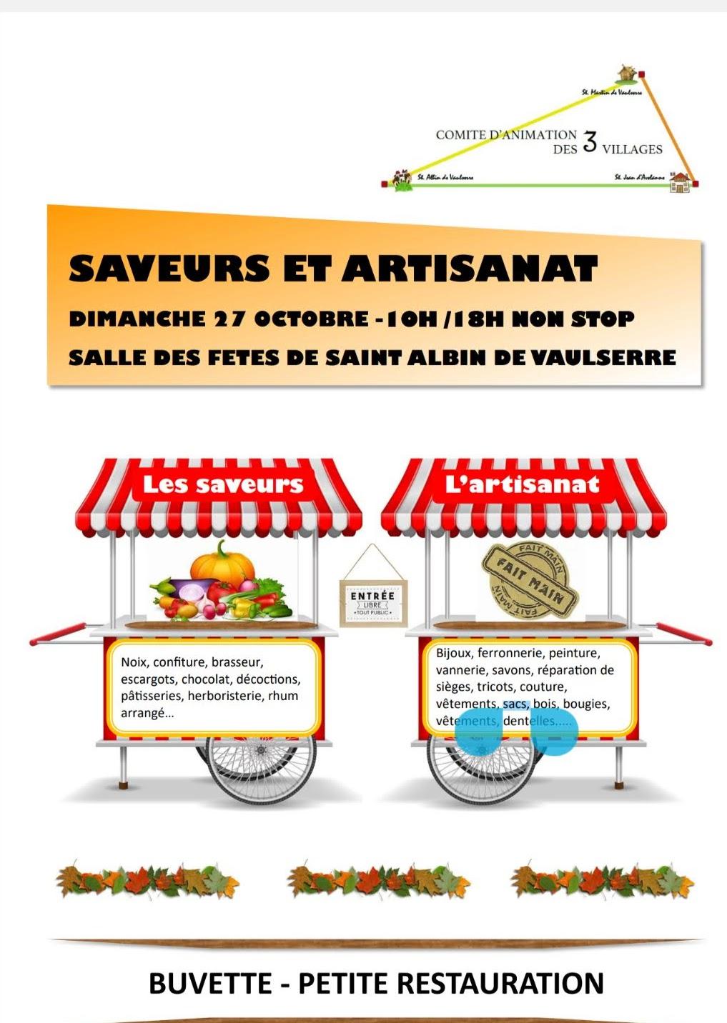 Affiche saveurs et artisanat