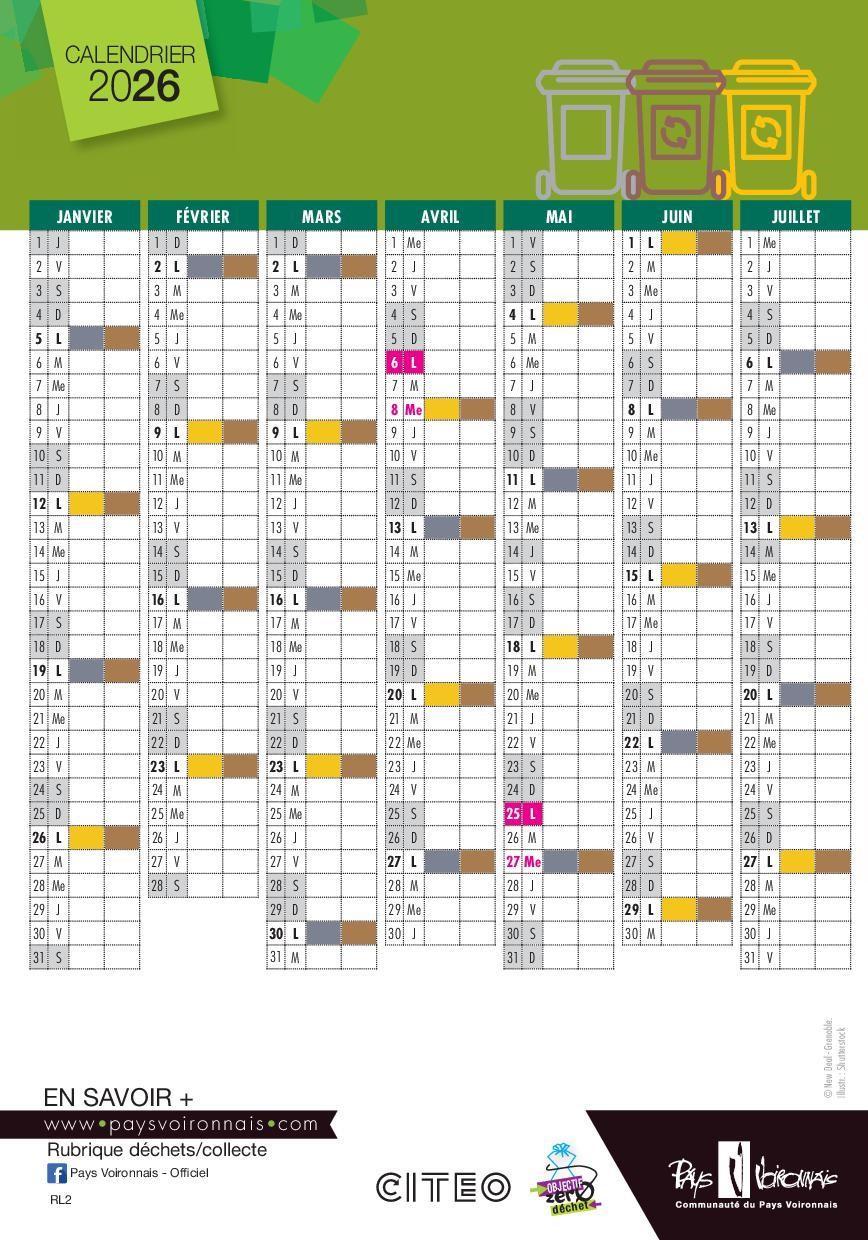 Calendrier collecte poubelles3