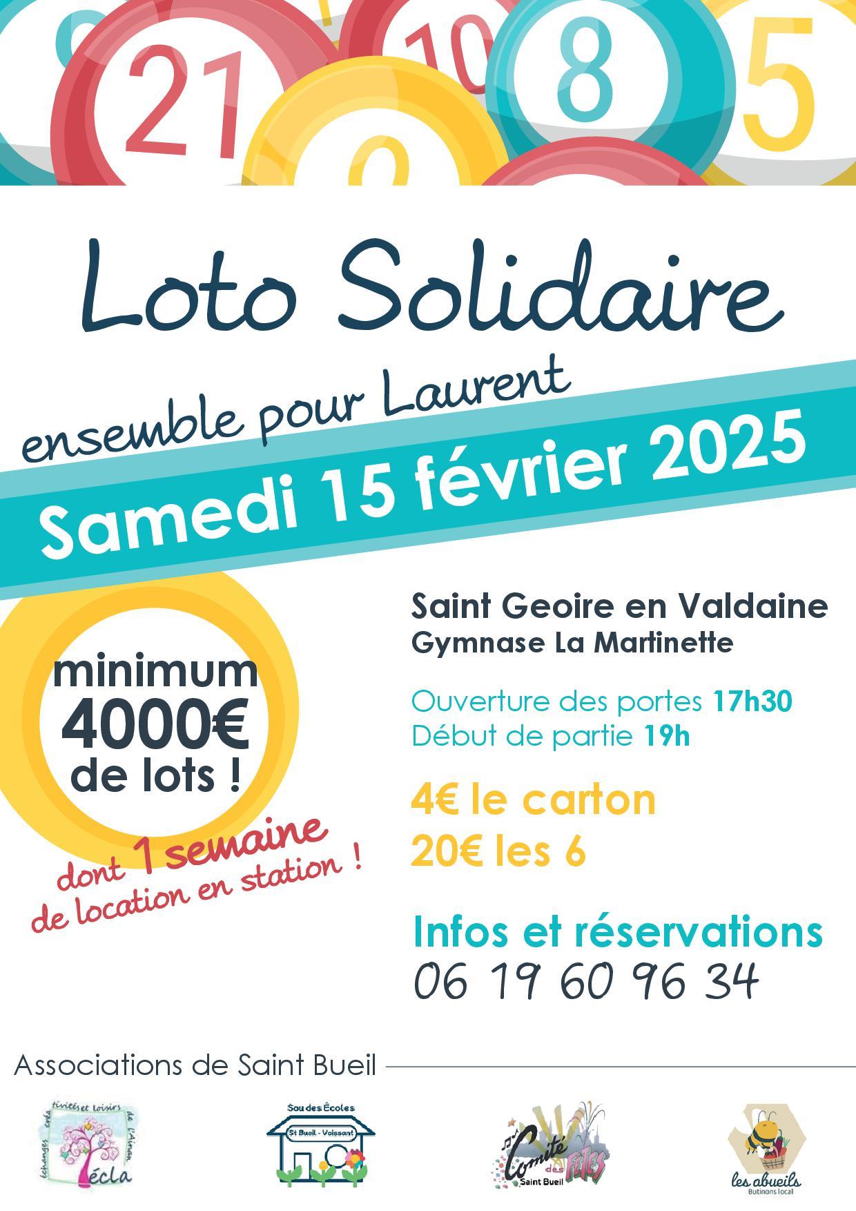 Projet affiche loto solidaire 15 01 25